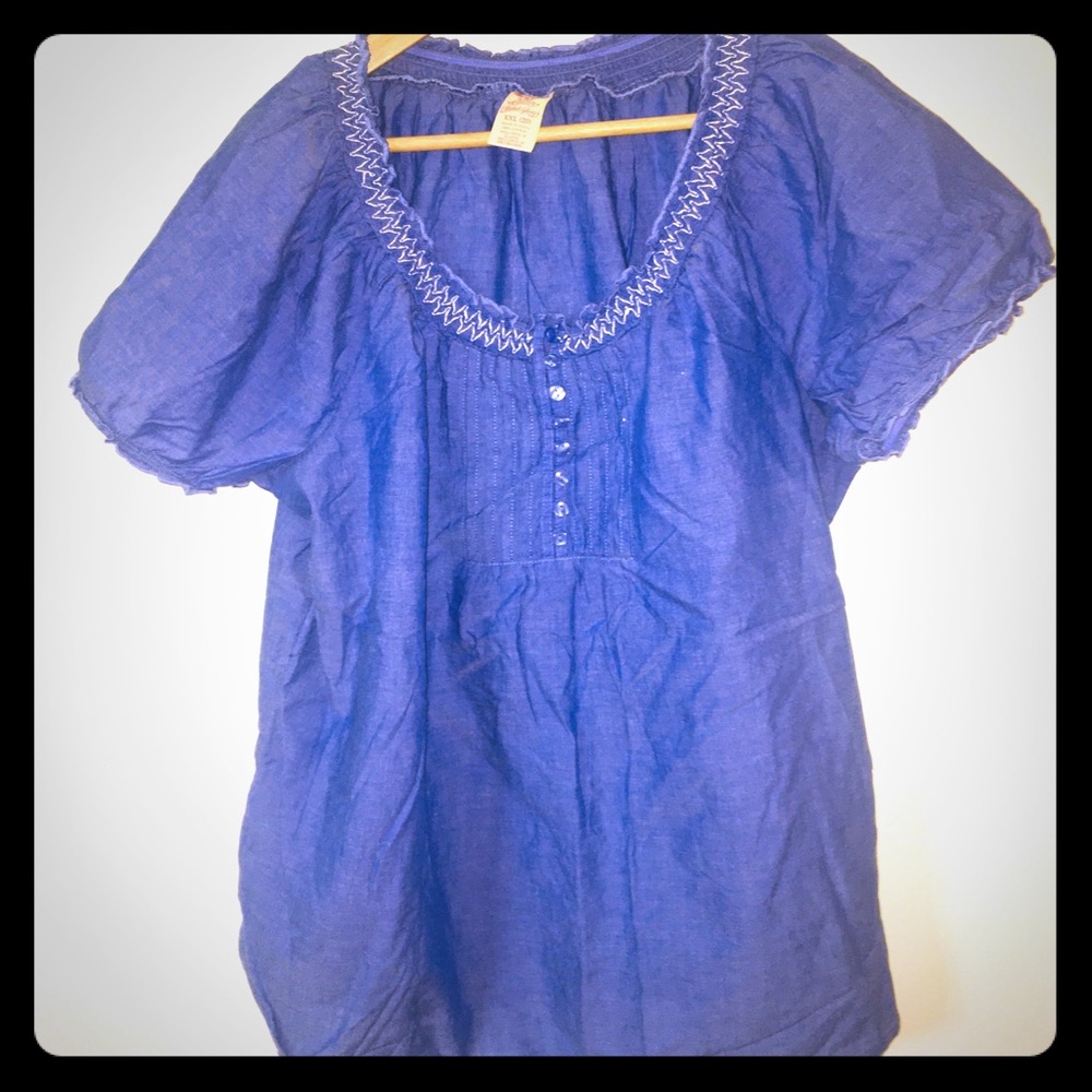 Blue Faded Glory Top Size XXL